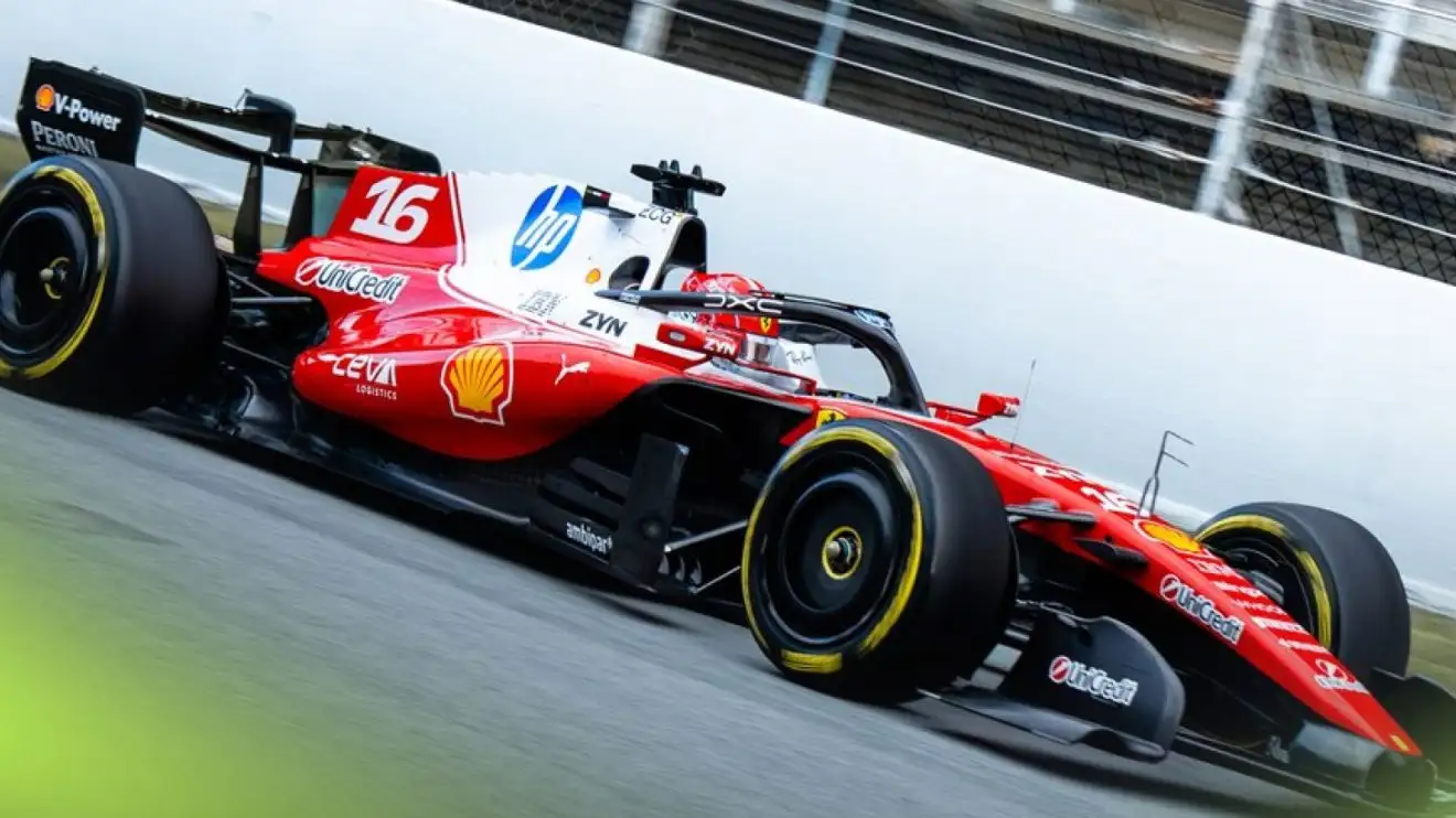 Ferrari Trials Wet Partial Active Aero on SF-26 in Barcelona