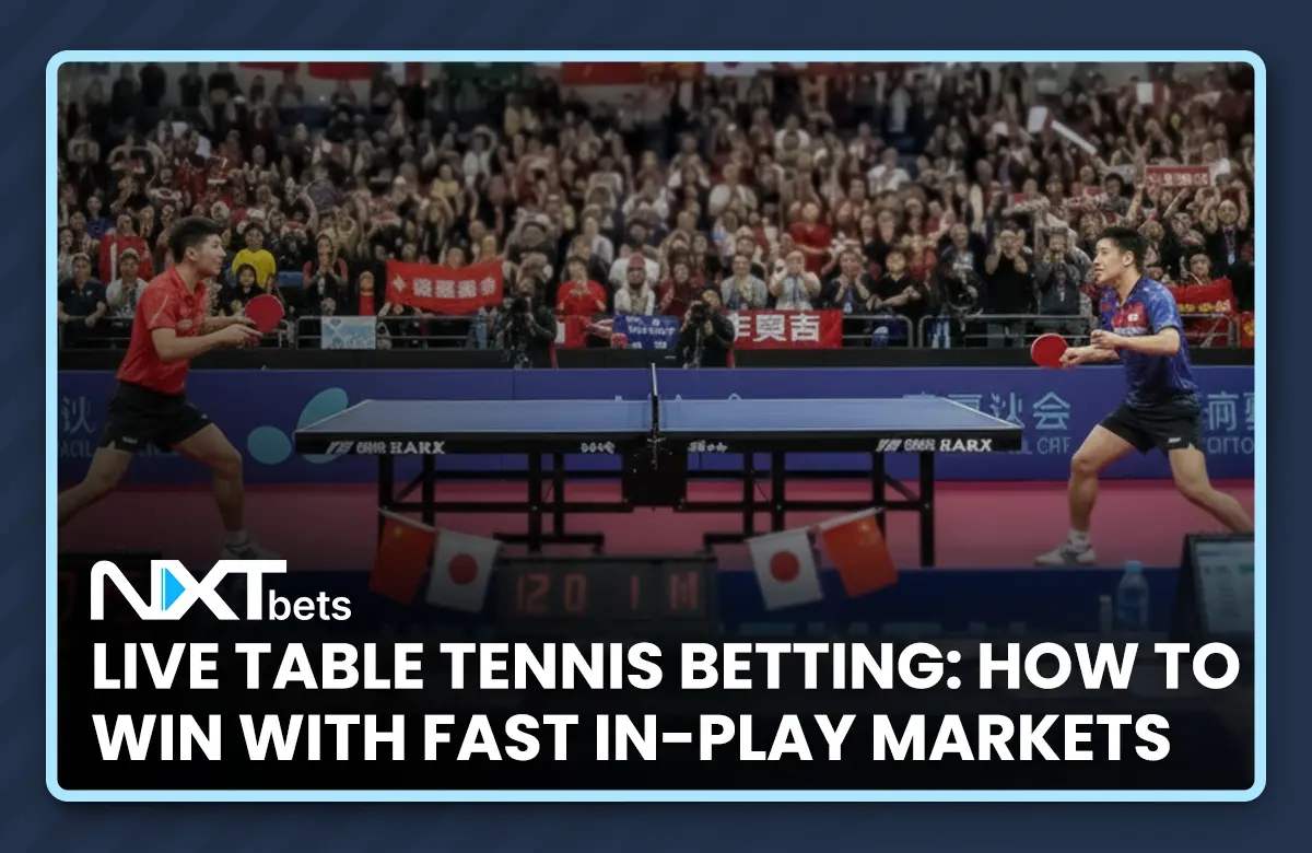 Live Table Tennis Betting: How To Win Fast In-Play Markets