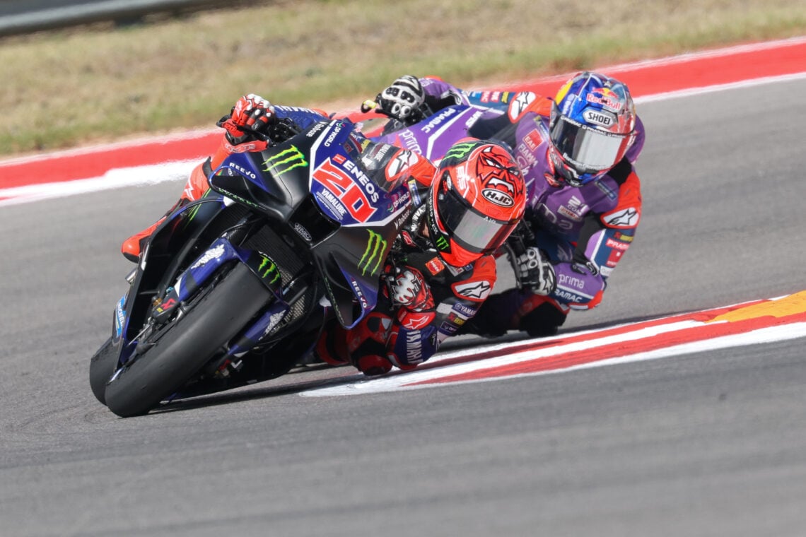 Bezzecchi wins COTA GP; Razgatlioglu best Yamaha, 25s back