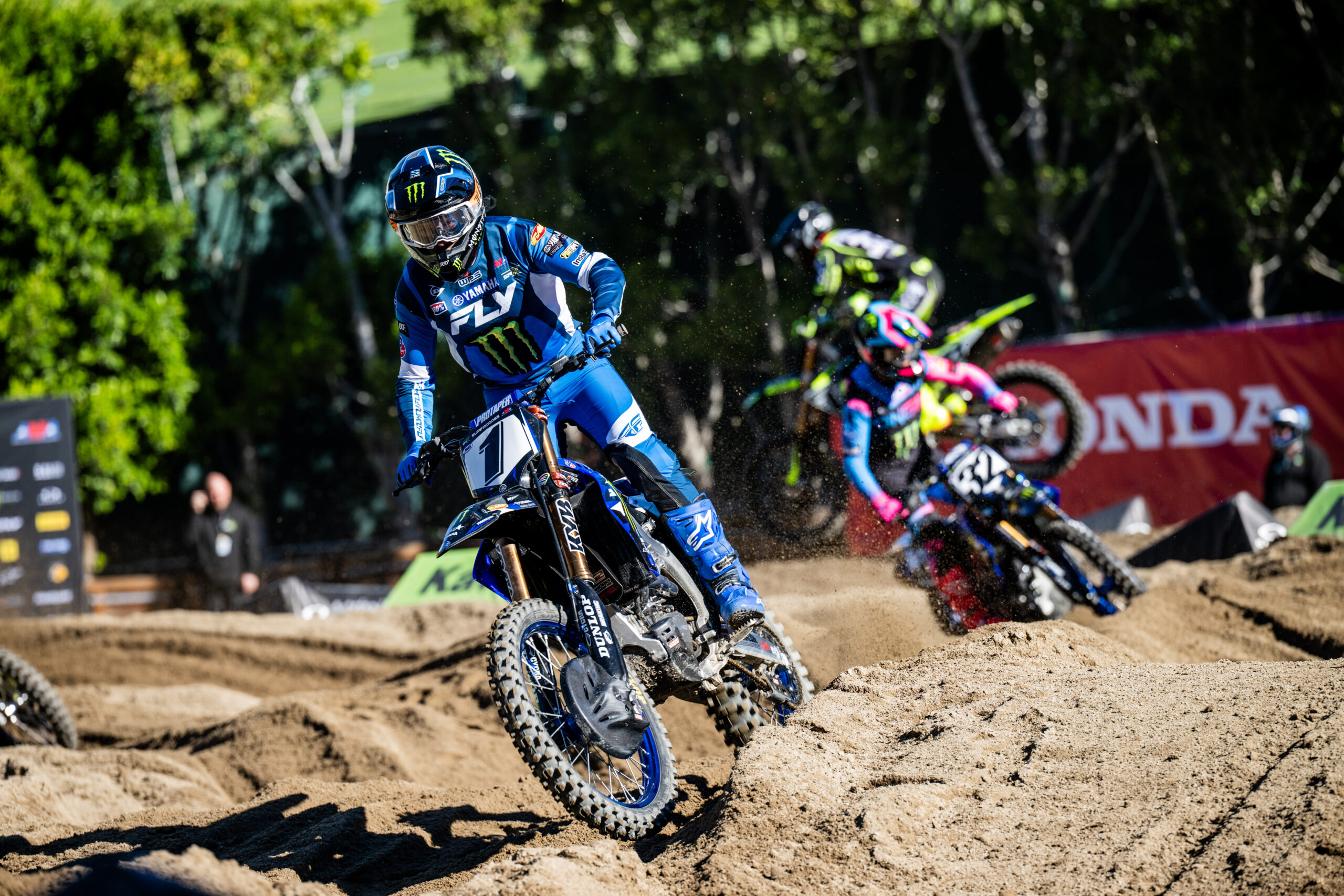 Cole Davies powers through whoops for third straight 250SX