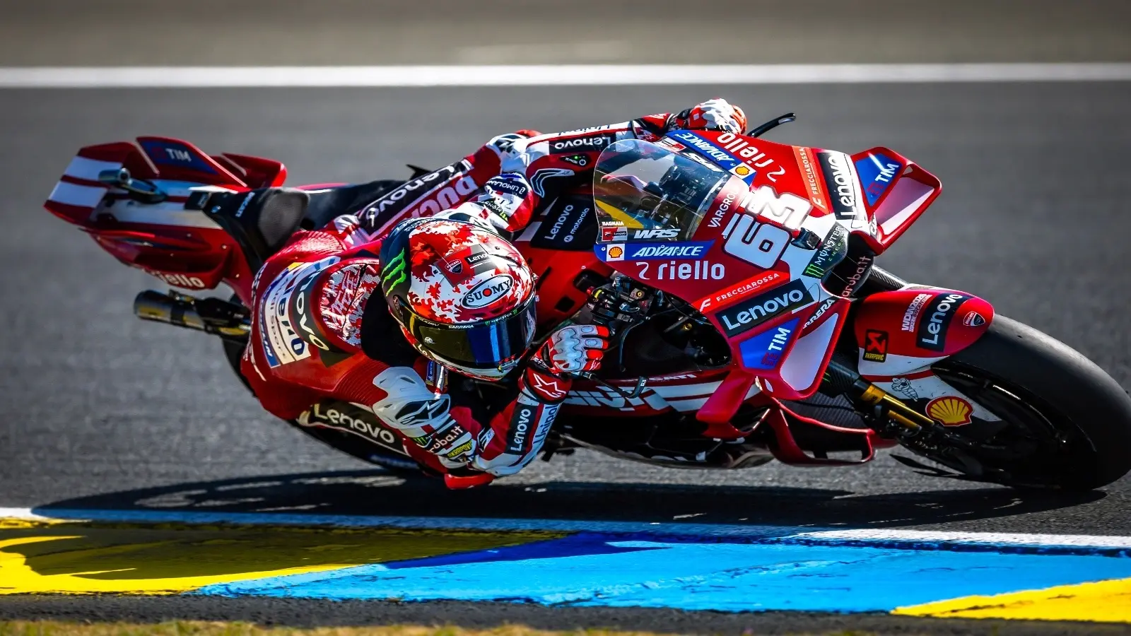 Bagnaia takes Le Mans pole with 1:29.634 final lap
