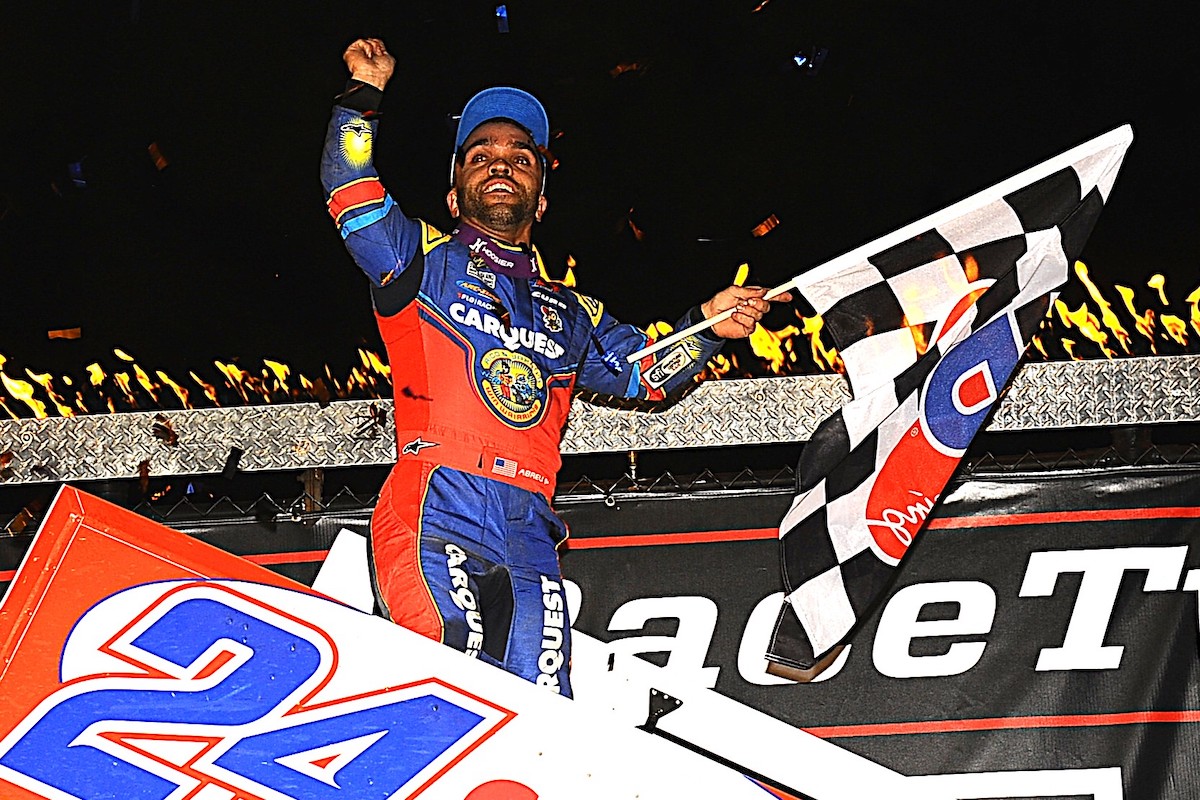 Rico Abreu wins at Eldora after daring wall tap