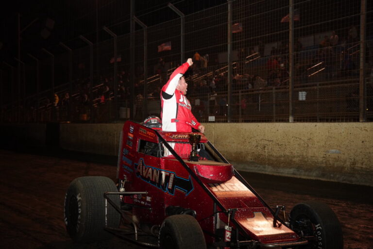 Johnson uses low groove to win Perris in Petty Performance No. 1P
