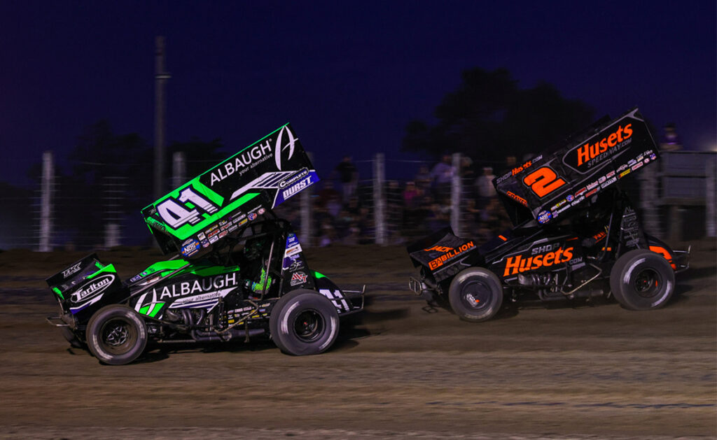 Macedo dives under Gravel with four laps left to win River Cities