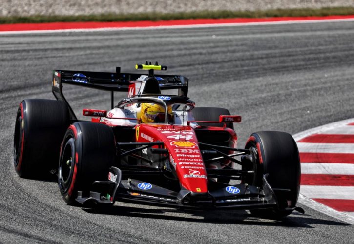 Hamilton says Ferrari can fight at the front after P2