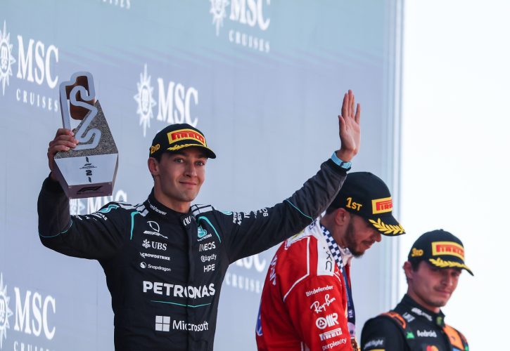 Mercedes pit call leaves Russell confused in Barcelona
