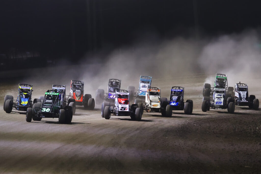 Karter Sarff Wins First USAC Midget Feature at Paragon