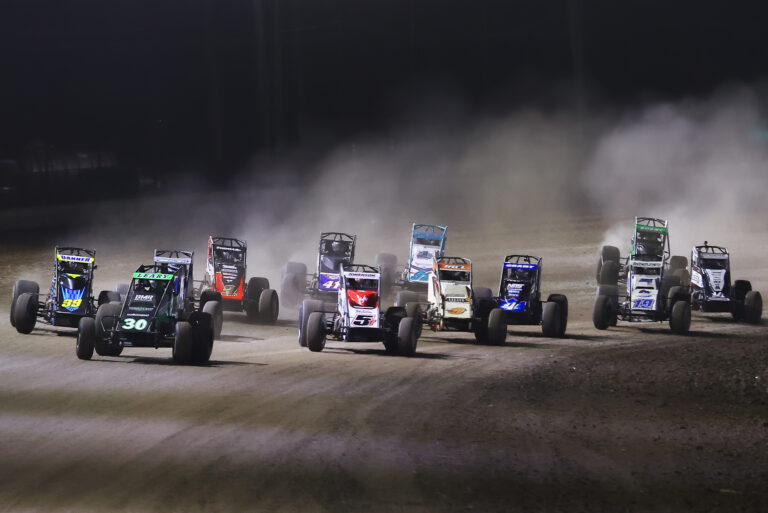 Karter Sarff Wins First USAC Midget Feature at Paragon