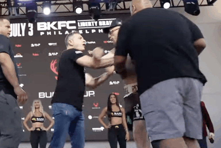 Sullivan Shoves Arroyo at BKFC Weigh-Ins as Feldman Intervenes