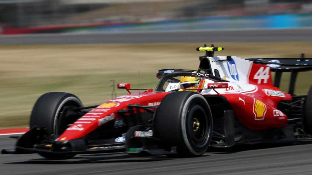 Home crowd cheers as Hamilton tops British GP practice