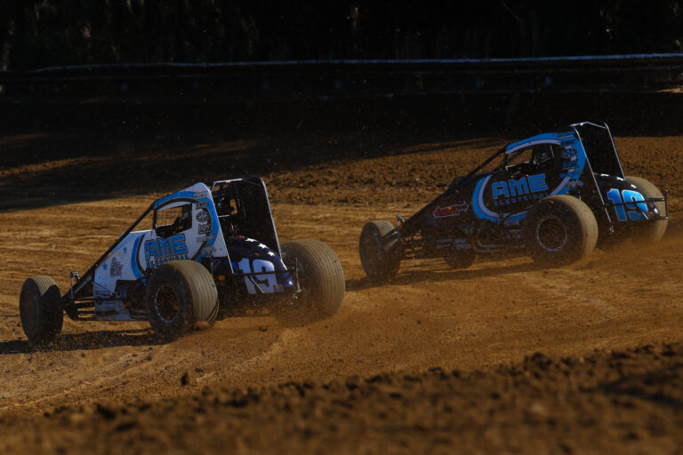 Jake Swanson wins USAC Sprint Car feature at Lawrenceburg Speedway
