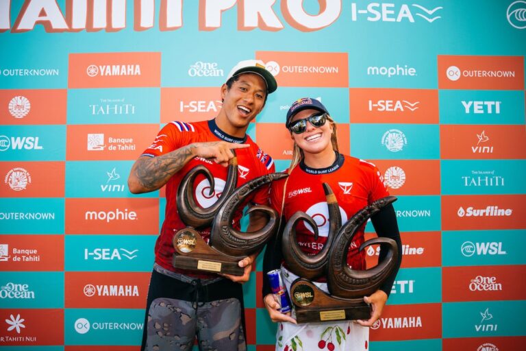 Moniz, Brooks capture Championship Tour finals at Teahupo’o