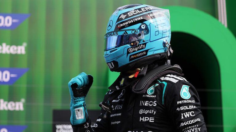 George Russell grabs Dutch GP sprint pole for Mercedes
