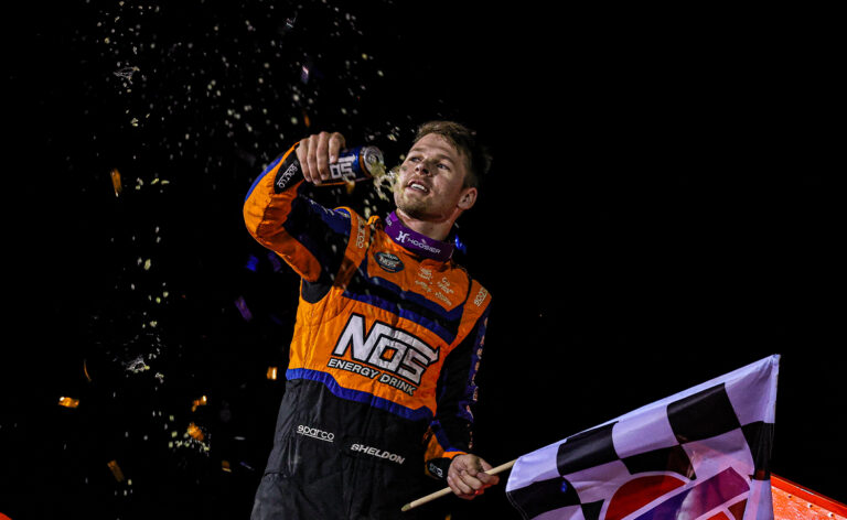 Sheldon Haudenschild wins rain-delayed Big O Showdown