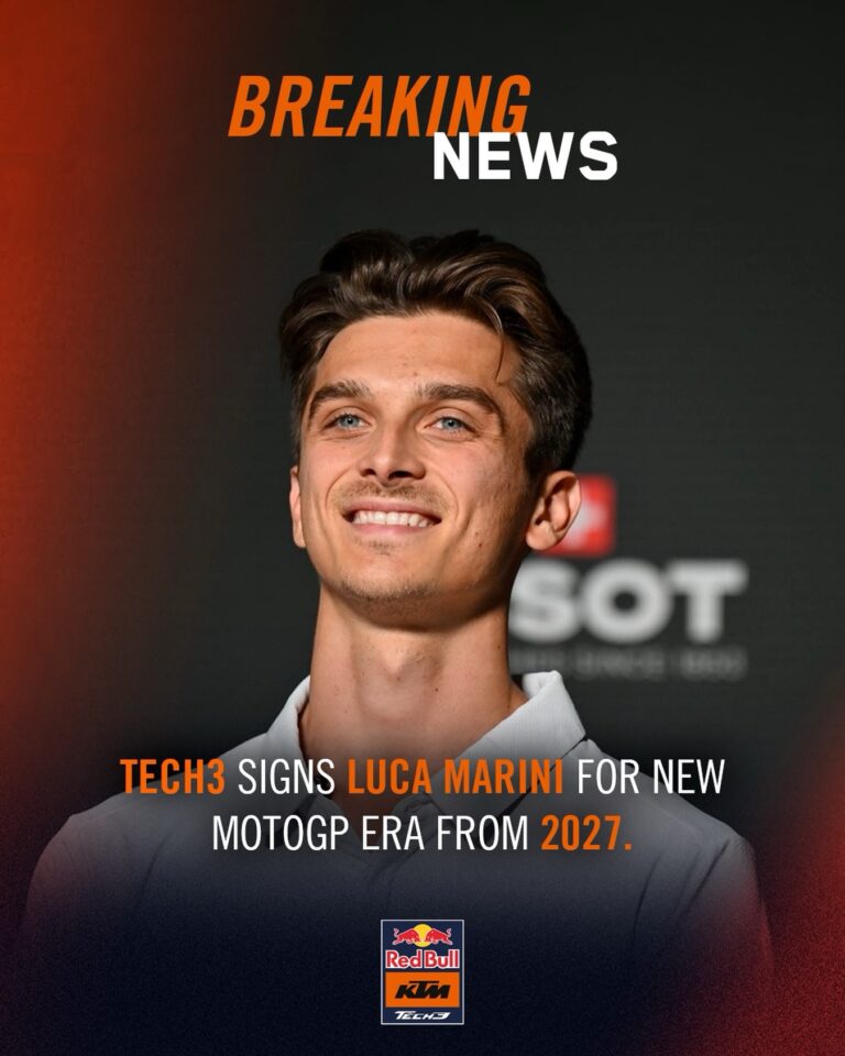Tech3 KTM signs Luca Marini for 2027-28 MotoGP