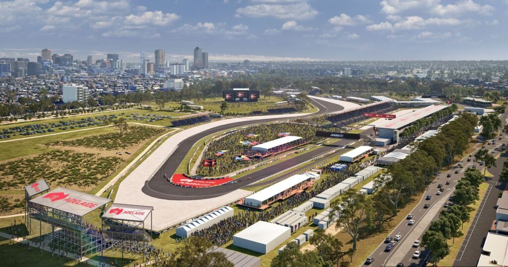 Adelaide unveils $96m MotoGP street circuit for 2027 debut