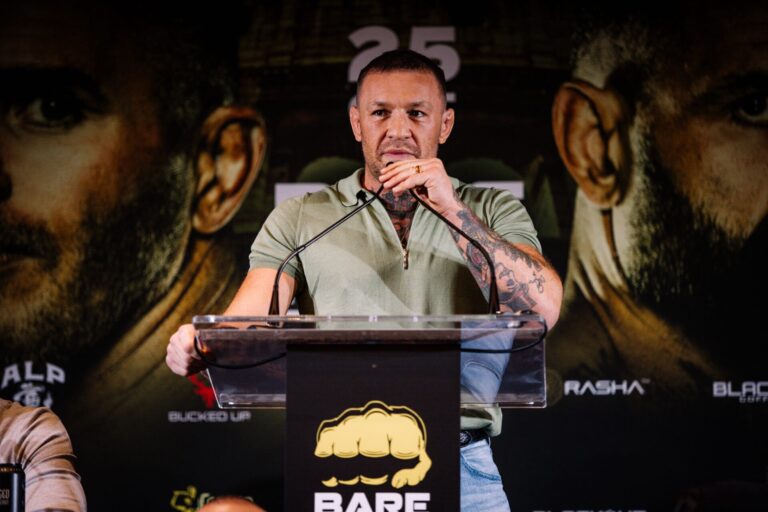 Conor McGregor praises Gee Perez after BKFC 93 injury