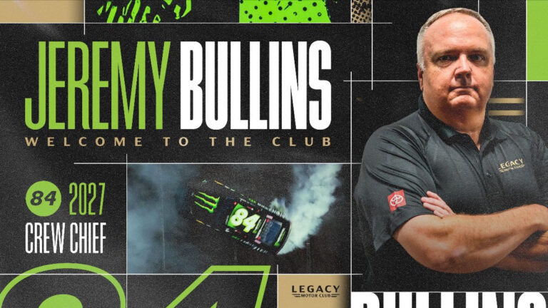 Legacy Motor Club taps Jeremy Bullins as Herbst’s crew chief