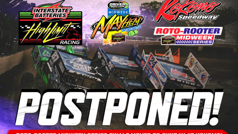 Rain pushes Kokomo sprint car finale to Sept. 27
