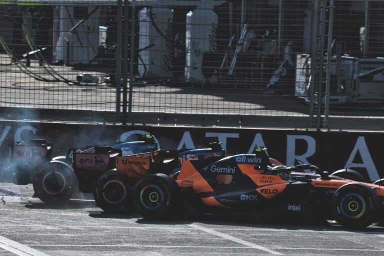 Colapinto crash at Baku restart takes out Norris and Gasly