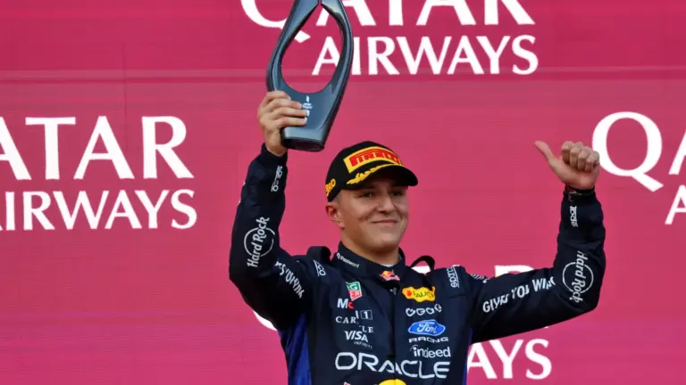 Injured Hadjar Surges to Third in Azerbaijan GP