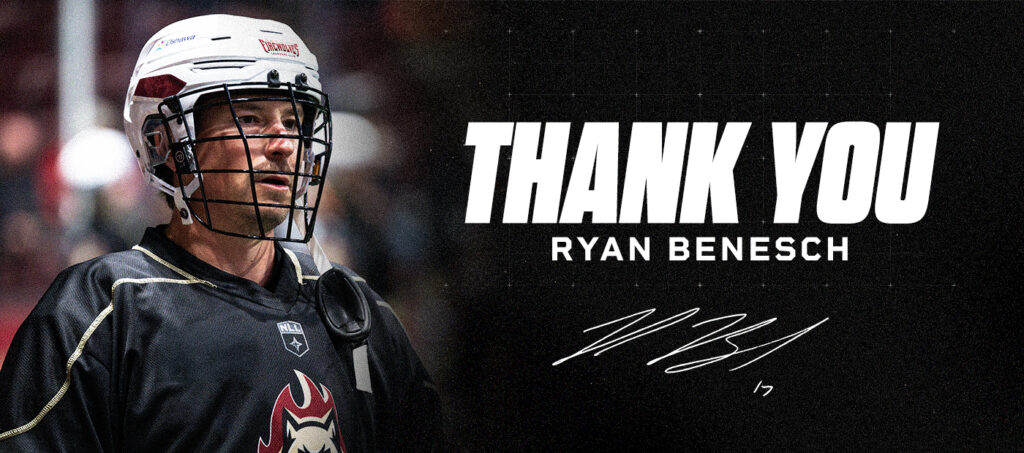 Ryan Benesch Retires After 19 NLL Seasons