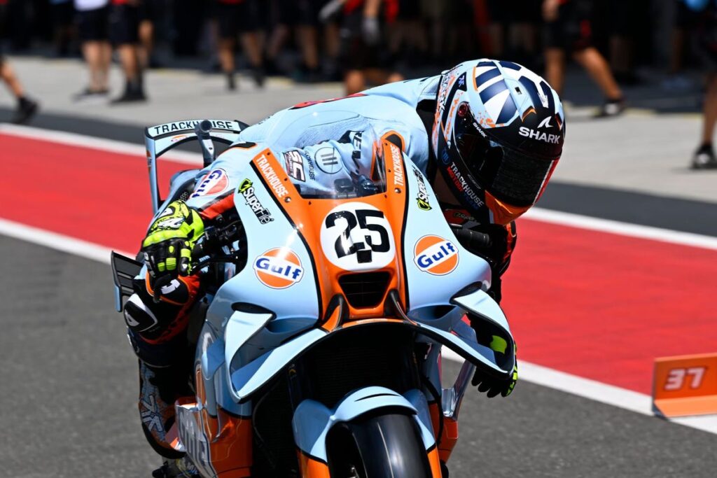 Aprilia riders fill the top three in crash-filled Mandalika practice
