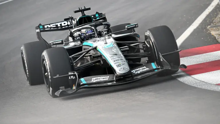 George Russell quickest in Singapore GP FP1, Leclerc second