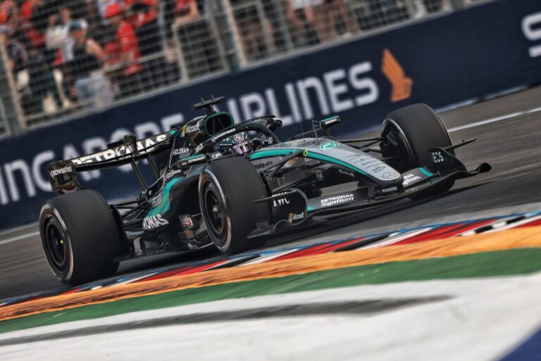 George Russell fastest in Singapore GP practice 1