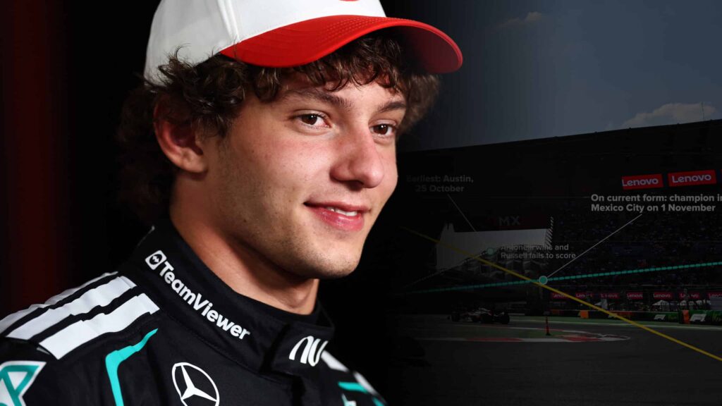 Kimi Antonelli can clinch 2026 F1 title if he wins in Austin and George Russell is ninth or lower