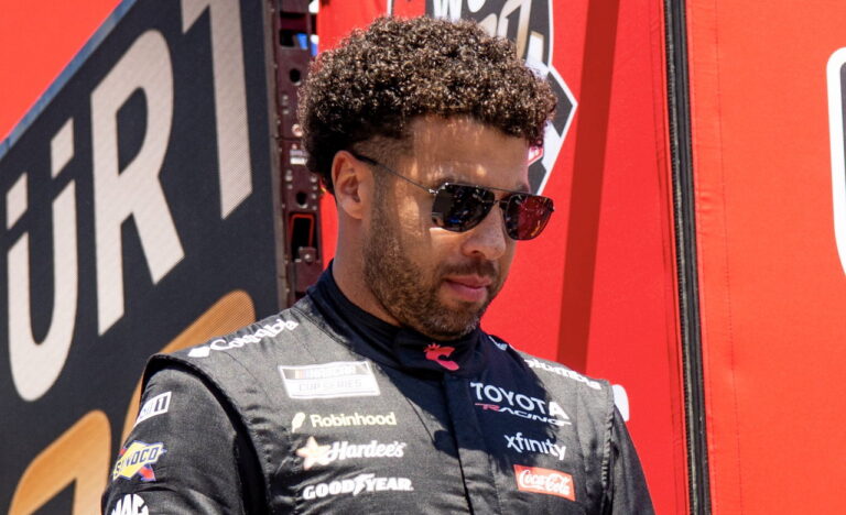 Bubba Wallace, Alex Bowman and William Byron collected in Charlotte crash