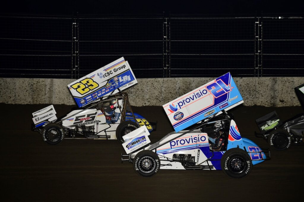Buddy Kofoid wins Belle-Clair World of Outlaws debut