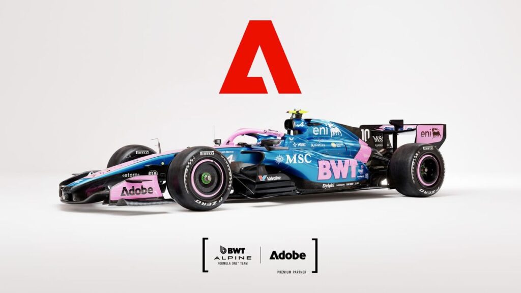 Adobe becomes BWT Alpine Formula One Team’s AI fan experience sponsor