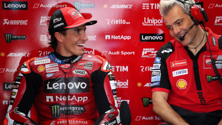 Ducati adds Aprilia-inspired swingarm aero to Marquez’s GP26