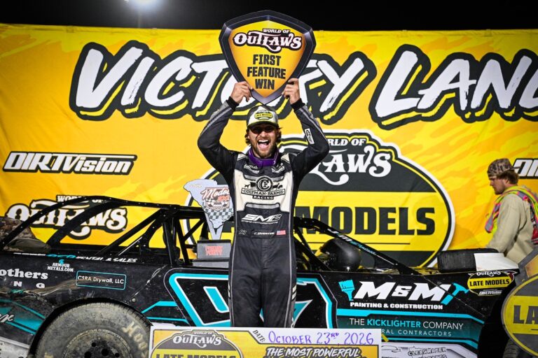 Cody Overton wins Modoc 100 for first World of Outlaws Late Model feature